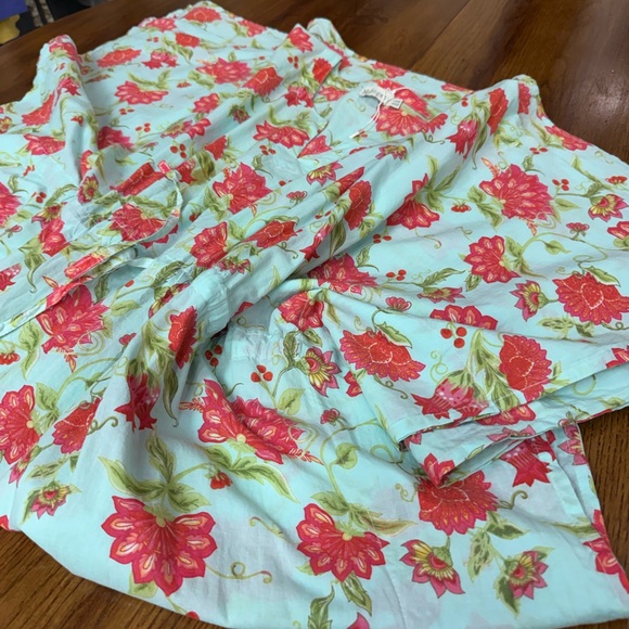 Mahogany Mint Floral Kaftan Maxi Dress One Size - Picture 13 of 13